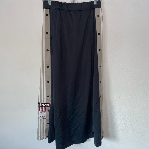 NWOT Adidas Carbon Adibreak 3 Stripe Maxi Skirt Deadstock Small - Picture 5 of 6